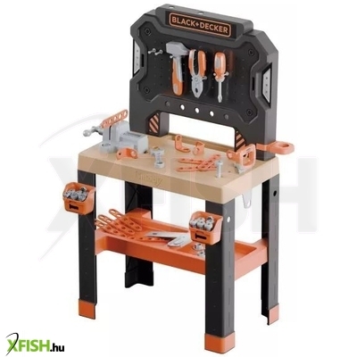 Smoby: Black and Decker szerelőasztal, 78 darabos