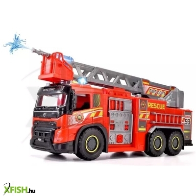 Dickie: Volvo FMX mega tűzoltóautó vízfunkcióval, fény- és hanghatásokkal - 57 cm