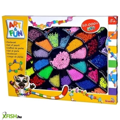 Art&Fun: Giga színes gyöngyszett - 10 000 darabos