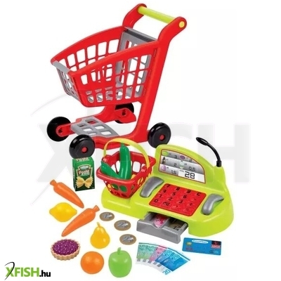 Écoiffier: Szupermarket - bevásárlókocsi és pénztár