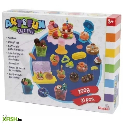 Art&Fun: Süteményes gyurma készlet, 21 darabos