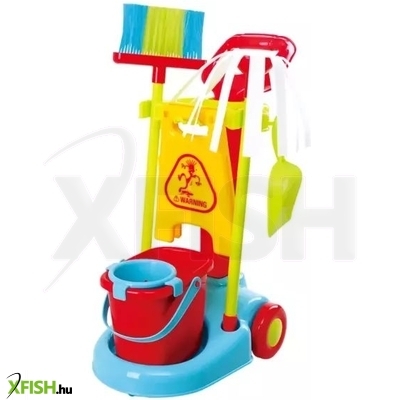 Playgo: Takarító kocsi készlet