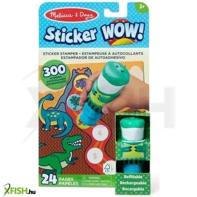 Melissa & Doug: Sticker Wow! - Dinoszaurusz