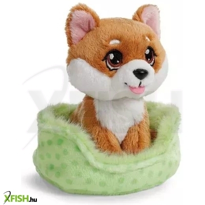 Nici Green: Shiba Inu kutya plüssfigura kosárban -