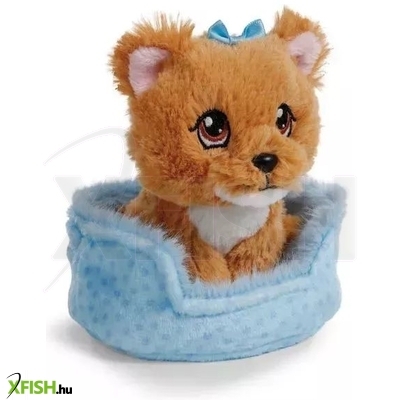 Nici Green: Yorkshire kutya plüssfigura kosárban - 12 cm