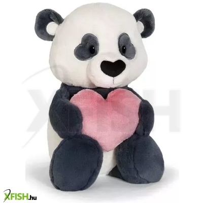Nici Green: Love panda plüssfigura szívvel - 35 cm