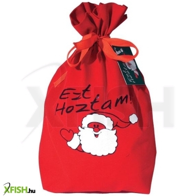 Ezt hoztam! Textil mikulás zsák - 30 x 23 cm