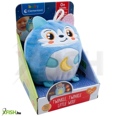 Baby clementoni ragyogj kis plüss - farkas