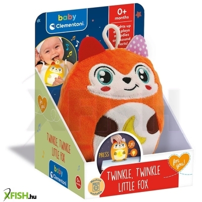 Baby clementoni ragyogj kis plüss - róka