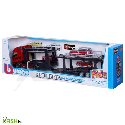 Bburago 1 /43 street fire volvo tréler +land rover