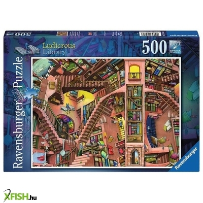 Ravensburger puzzle 500 db - nevetséges könyvtár