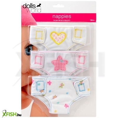 Dolls world textil pelenka 3 darabos készlet