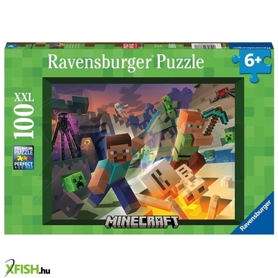 Ravensburger puzzle 100 db - monster minecraft