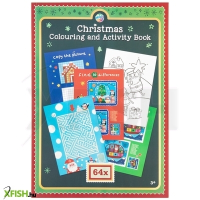 Grafix karácsonyi kifestő- és foglalkoztató könyv, a4, 64 oldal