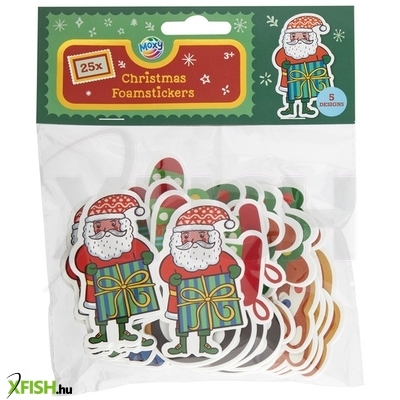 Grafix karácsonyi szivacsmatricák, 25 db