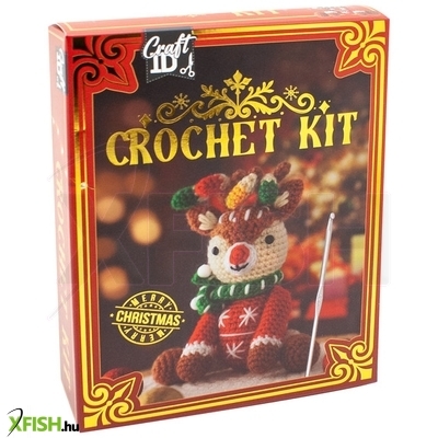Grafix karácsonyi horgoló szett rénszarvas 12x9x17 cm