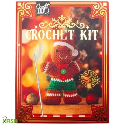 Grafix karácsonyi horgoló szett mézeskalács figura 12x5x17 cm