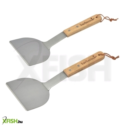 Barbecook bc-acc-7123 2db-os rozsdamentes acél rostlap forgató, fa nyél, 100% fsc, 31cm