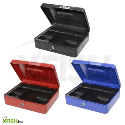 Home bluering pnzk fém pénzkazetta, 5 rekeszes, 2 kulcs