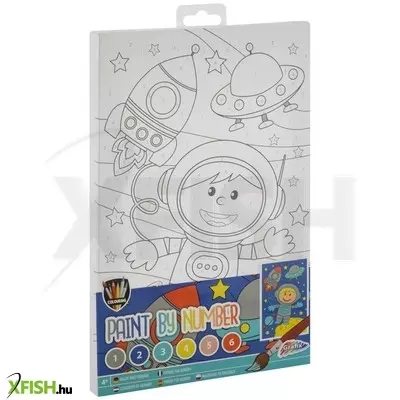 Grafix - fess számok szerint, 4 féle - 29, 7 X 19, 5 cm ecsettel + 6 festékkel