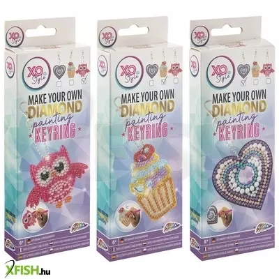 Grafix - csináld magad gyémántfestős kulcstartó, 3 féle