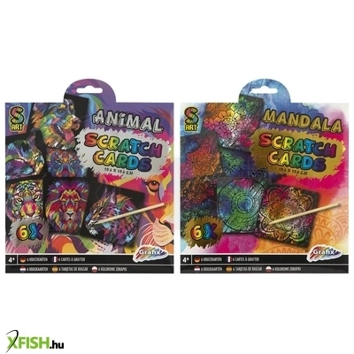 Grafix - képkarcoló 6 db 19, 5x19, 5cm, 2 féle