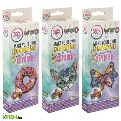 Grafix -csináld magad gyémántfestős kulcstartó, 3 féle