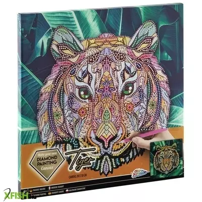 Grafix - gyémántfestés vászonra tigris 30 X 30 cm
