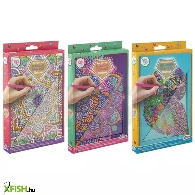 Grafix - gyémánt festés a5 keményfedeles jegyzetfüzet 3 féle - 100 oldal csíkos