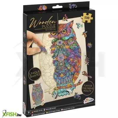 Grafix fa puzzle bagoly egyedi formákkal