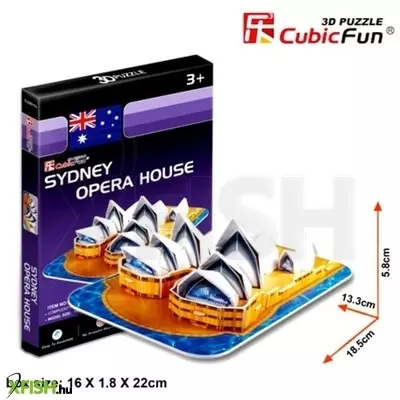 Cubikfun híres építmények 3d mini puzzle - többféle