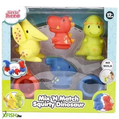 Little hero dínó fürdőjáték 6 darabos készlet