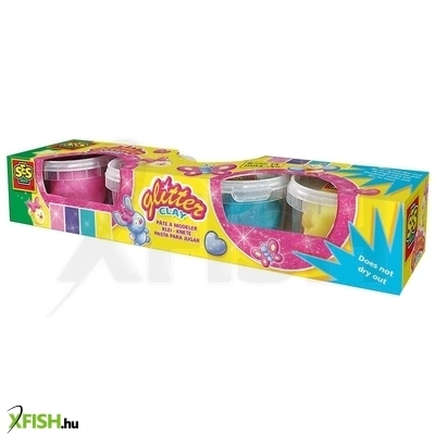 Ses csillogó gyurma 4 darabos készlet