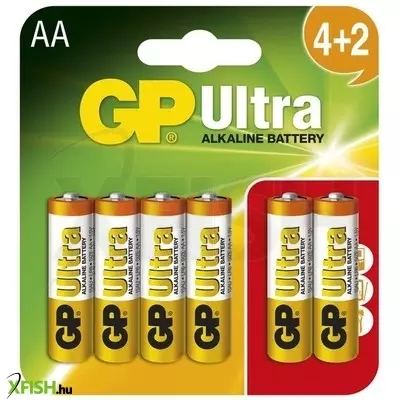 Gp ultra aa ceruzaelem 4 +2 darabos készlet