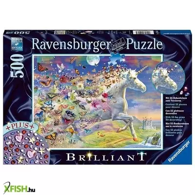 Ravensburger puzzle 500 db - pillangós unikornis