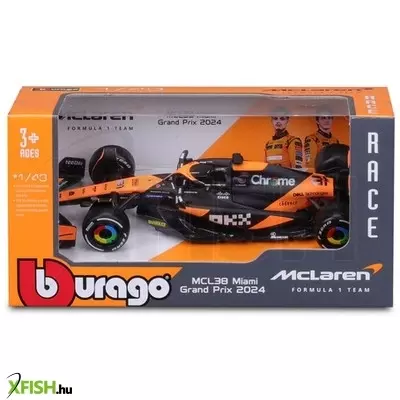 Bburago 1 /43 f1 versenyautó - mclaren racing mcl38 (2024)