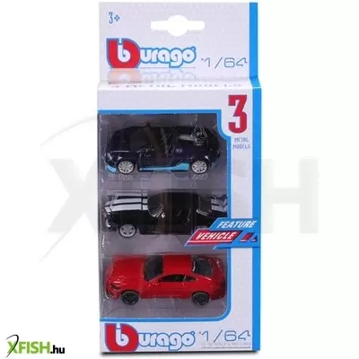 Bburago 1 /64 autók, 3 db /csomag