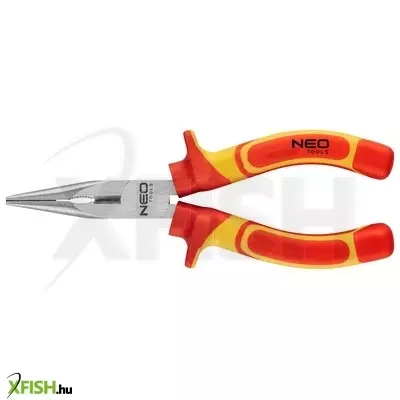 Neotools hosszúcsőrű fogó 1000v, szigetelt, 160mm (6), crv, polírozott