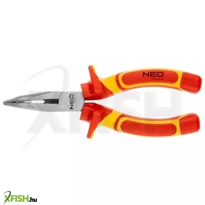 Neotools hajlított csőrű fogó 1000v, szigetelt, 160mm (6), crv, polírozott