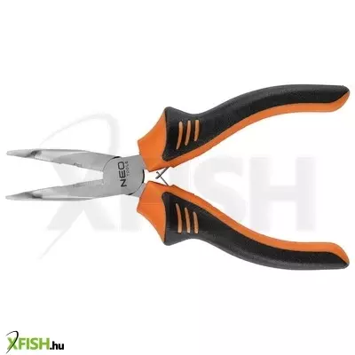 Neotools hosszúcsőrű fogó, hajlított 160mm