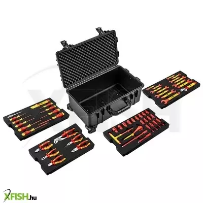 Neotools villanyszerelő szerszámkészlet kofferben, 52db, 1000v, szigetelt