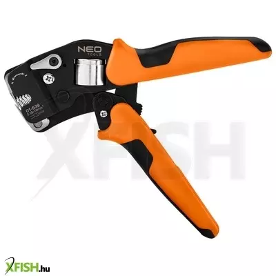Neotools krimpelő-, érvéghüvelyfogó, önbeálló, crv 230mm, 0.08 -16mm2, awg 26-5