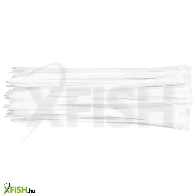 Neotools kábelkötegelő, gyorskötöző, 4,8mm X 300mm, fehér, 75db