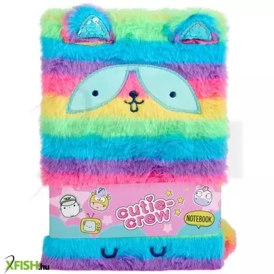 Slammer cutie crew 15x20, 5 cm füzet plüss borítással, 3 féle