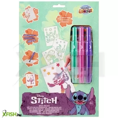 slammer fújó filctoll szett, a4, 3 tollal, stitch