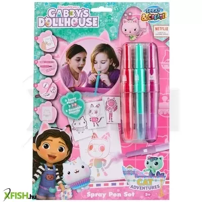 Slammer fújó filctoll szett, a4, 3 tollal, gabi babaháza