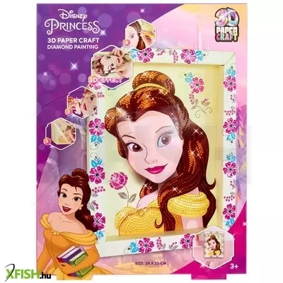 Slammer gyémántfestős kép kerettel, disney hercegők, 2 féle