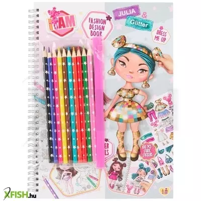 Slammer i am - divattervező füzet 10 ceruzával, 3 féle