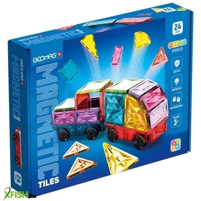 Geomag magnetic tiles gems járművek