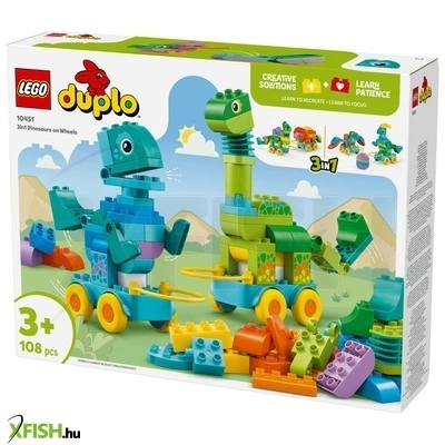 Lego Duplo Town 10451 3 Az 1-Ben Guruló Dinók